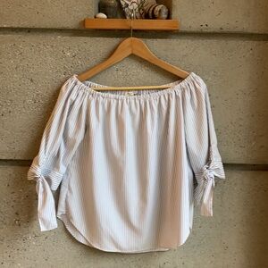 San Joy Off the Shoulder top worn once